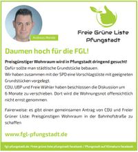 Freie Gr&uuml;ne Liste Pfungst&auml;dter Woche Anzeigen KW49_2020